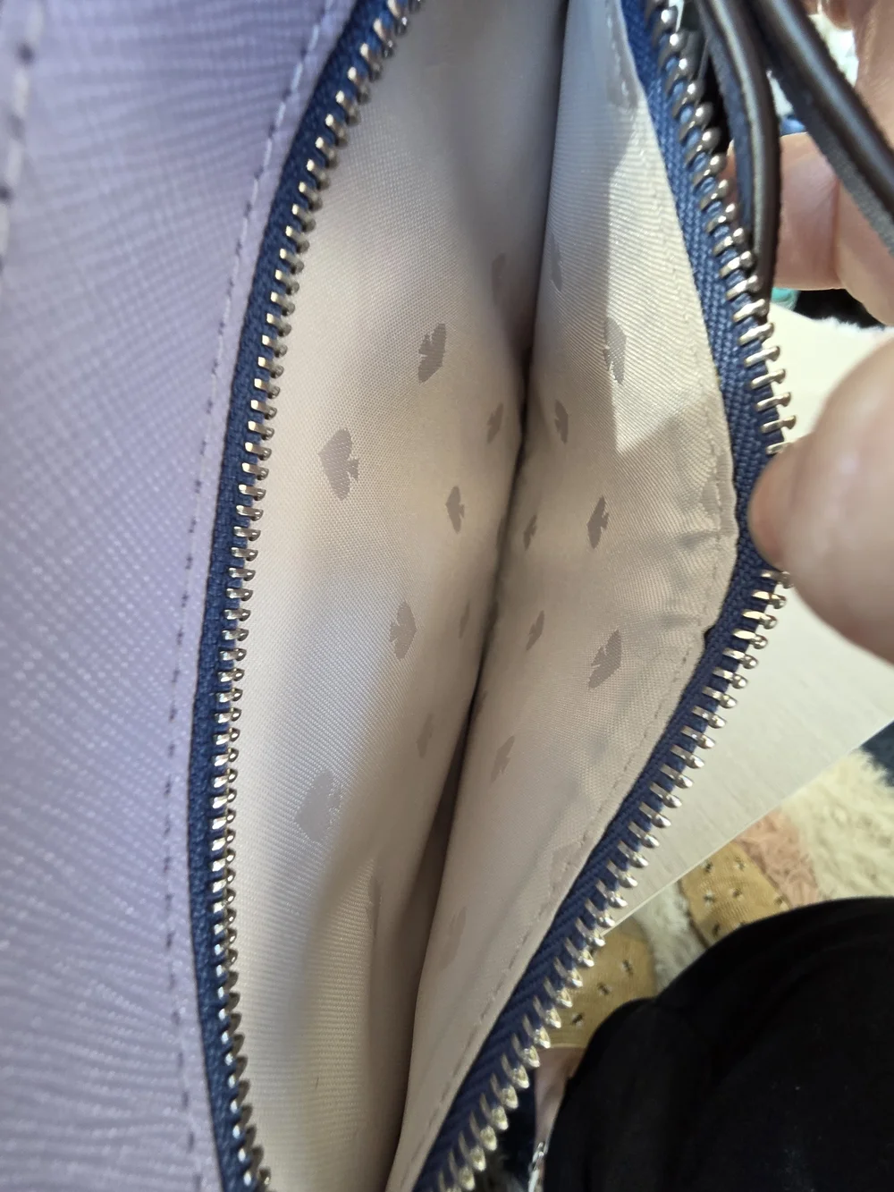 Kate Spade Two-Tone Blue & Lavender Wristlet